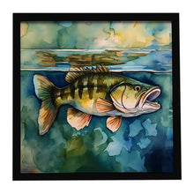 Load image into Gallery viewer, Smallmouth Bass Framed Metal Print