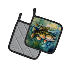 Load image into Gallery viewer, Smallmouth Bass Pot Holders - Set of 2 Decorative Kitchen Helpers | Made in the USA