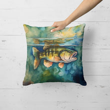 Load image into Gallery viewer, Smallmouth Bass Throw Pillow