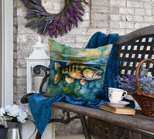 Load image into Gallery viewer, Smallmouth Bass Throw Pillow