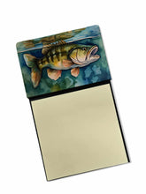 Load image into Gallery viewer, Smallmouth Bass Sticky Note Holder- Refiilable Desk Accessory Note Pad