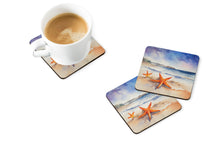 Load image into Gallery viewer, Starfish Coasters - Set of 4 Lightweight Foam, Absorbent Drink Coasters