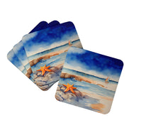 Load image into Gallery viewer, Starfish Coasters - Set of 4 Lightweight Foam, Absorbent Drink Coasters