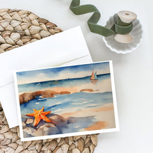 Load image into Gallery viewer, Starfish Greeting Cards - Blank Note Cards – 8-Pack of Artist-Designed Cards with Envelopes