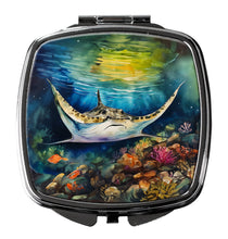 Load image into Gallery viewer, Sting Ray Compact Mirror – Stylish Purse Mirror with Artistic Covers