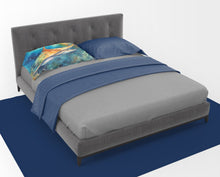 Load image into Gallery viewer, Sting Ray Standard Pillowcase – Artistic Decorative Front, White Back