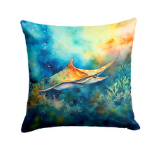 Load image into Gallery viewer, Sting Ray Throw Pillow - 14x14 Decorative Pillow – Art for Your Home &amp; Patio