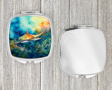 Load image into Gallery viewer, Sting Ray Compact Mirror – Stylish Purse Mirror with Artistic Covers