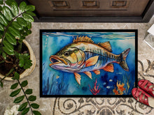 Load image into Gallery viewer, Striped Bass Doormat - Large 24x36 – Indoor/Outdoor Floor Mat with Artistic Flair