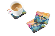 Load image into Gallery viewer, Striped Bass Coasters - Set of 4 Lightweight Foam, Absorbent Drink Coasters