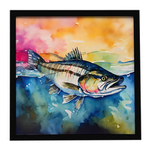 Load image into Gallery viewer, Striped Bass Framed Metal Print