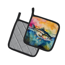 Load image into Gallery viewer, Striped Bass Pot Holders - Set of 2 Decorative Kitchen Helpers | Made in the USA