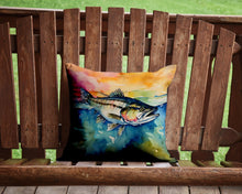 Load image into Gallery viewer, Striped Bass Throw Pillow - 14x14 Decorative Pillow – Art for Your Home &amp; Patio