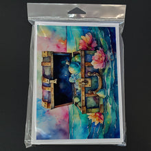 Load image into Gallery viewer, Treasure Chest Greeting Cards - Blank Note Cards – 8-Pack of Artist-Designed Cards with Envelopes