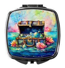 Load image into Gallery viewer, Treasure Chest Compact Mirror – Stylish Purse Mirror with Artistic Covers