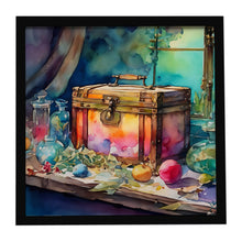 Load image into Gallery viewer, Treasure Chest Framed Metal Print