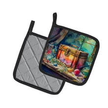 Load image into Gallery viewer, Treasure Chest Pot Holders - Set of 2 Decorative Kitchen Helpers | Made in the USA