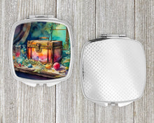 Load image into Gallery viewer, Treasure Chest Compact Mirror – Stylish Purse Mirror with Artistic Covers