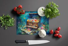 Load image into Gallery viewer, Treasure Chest Glass Cutting Boards – Durable, Decorative Kitchen Art Large