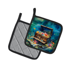 Load image into Gallery viewer, Treasure Chest Pot Holders - Set of 2 Decorative Kitchen Helpers | Made in the USA