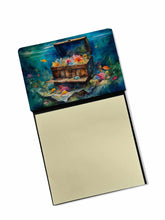 Load image into Gallery viewer, Treasure Chest Sticky Note Holder- Refiilable Desk Accessory Note Pad