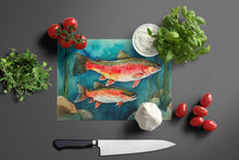 Load image into Gallery viewer, Trout Glass Cutting Boards – Durable, Decorative Kitchen Art Large
