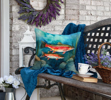Load image into Gallery viewer, Trout Throw Pillow