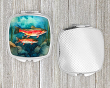 Load image into Gallery viewer, Trout Compact Mirror – Stylish Purse Mirror with Artistic Covers