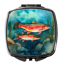 Load image into Gallery viewer, Trout Compact Mirror – Stylish Purse Mirror with Artistic Covers