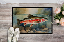 Load image into Gallery viewer, Trout Doormat - Large 24x36 – Indoor/Outdoor Floor Mat with Artistic Flair