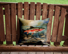 Load image into Gallery viewer, Trout Throw Pillow - 14x14 Decorative Pillow – Art for Your Home &amp; Patio