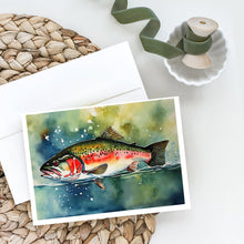 Load image into Gallery viewer, Trout Greeting Cards - Blank Note Cards – 8-Pack of Artist-Designed Cards with Envelopes