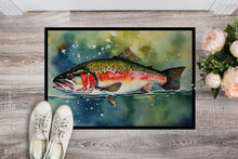 Load image into Gallery viewer, Trout Doormat - Large 24x36 – Indoor/Outdoor Floor Mat with Artistic Flair
