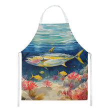 Load image into Gallery viewer, Yellowfin Tuna Apron – Artist-Designed Kitchen, BBQ &amp; Craft Apron