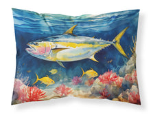 Load image into Gallery viewer, Yellowfin Tuna Standard Pillowcase – Artistic Decorative Front, White Back