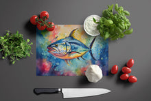 Load image into Gallery viewer, Yellowfin Tuna Glass Cutting Boards – Durable, Decorative Kitchen Art Large