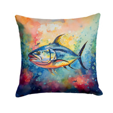 Load image into Gallery viewer, Yellowfin Tuna Throw Pillow - 14x14 Decorative Pillow – Art for Your Home &amp; Patio