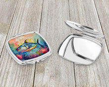 Load image into Gallery viewer, Yellowfin Tuna Compact Mirror – Stylish Purse Mirror with Artistic Covers