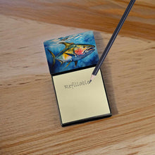 Load image into Gallery viewer, Yellowfin Tuna Sticky Note Holder- Refiilable Desk Accessory Note Pad