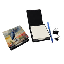Load image into Gallery viewer, Blue Heron PU Leather Note Paper Holder