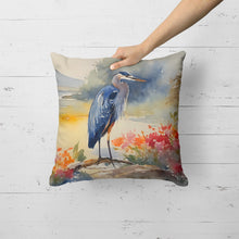 Load image into Gallery viewer, Blue Heron Throw Pillow