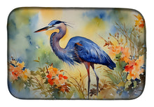 Load image into Gallery viewer, Blue Heron Dish Drying Mat