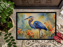 Load image into Gallery viewer, Blue Heron Doormat - Large 24x36 – Indoor/Outdoor Floor Mat with Artistic Flair