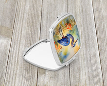 Load image into Gallery viewer, Blue Heron Compact Mirror – Stylish Purse Mirror with Artistic Covers