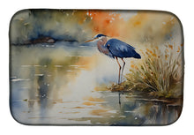 Load image into Gallery viewer, Blue Heron Dish Drying Mat