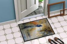 Load image into Gallery viewer, Blue Heron Doormat - Large 24x36 – Indoor/Outdoor Floor Mat with Artistic Flair