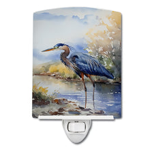 Load image into Gallery viewer, Blue Heron Ceramic Night Light