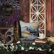 Load image into Gallery viewer, Blue Heron Throw Pillow