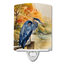 Load image into Gallery viewer, Blue Heron Ceramic Night Light