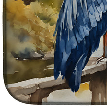 Load image into Gallery viewer, Blue Heron Dish Drying Mat
